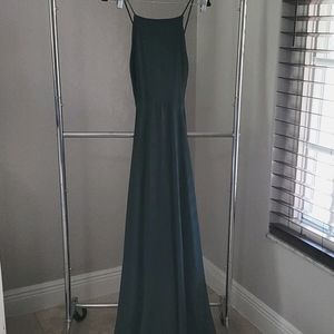 Lulu's Mythical Kind of Love Dark Green Maxi Dress